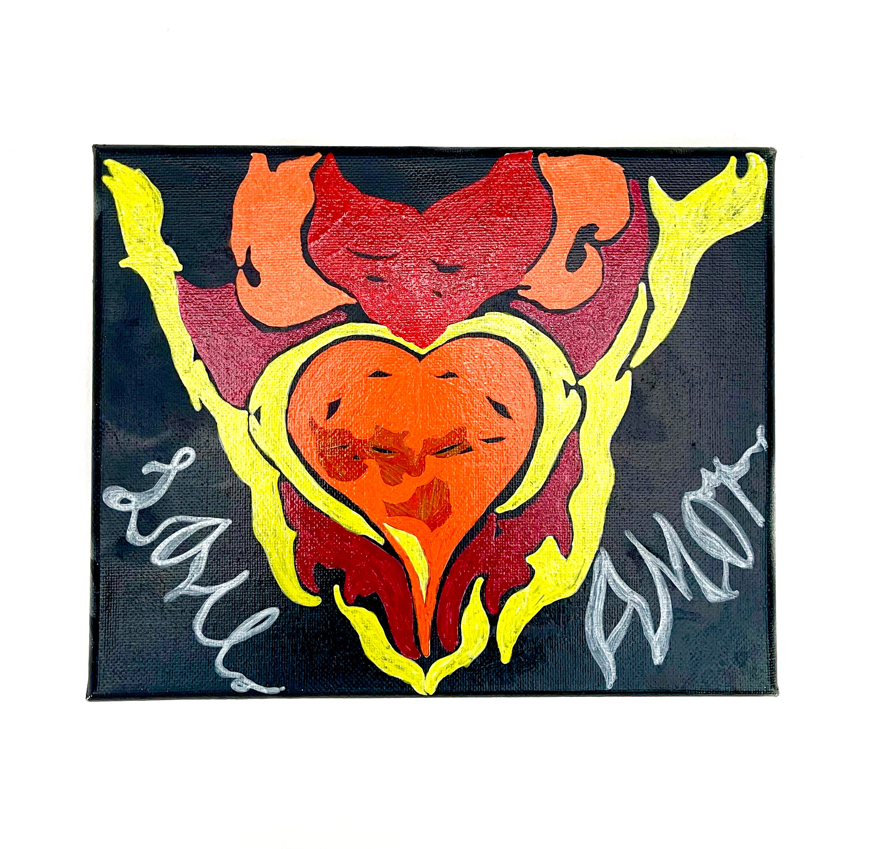 Fiery Luv Painting 8x8 – PAPIWEAR